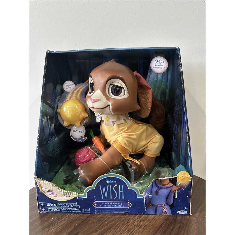 Disney 100 Wish Magical Moving & Talking Valentino Large Doll New with Box